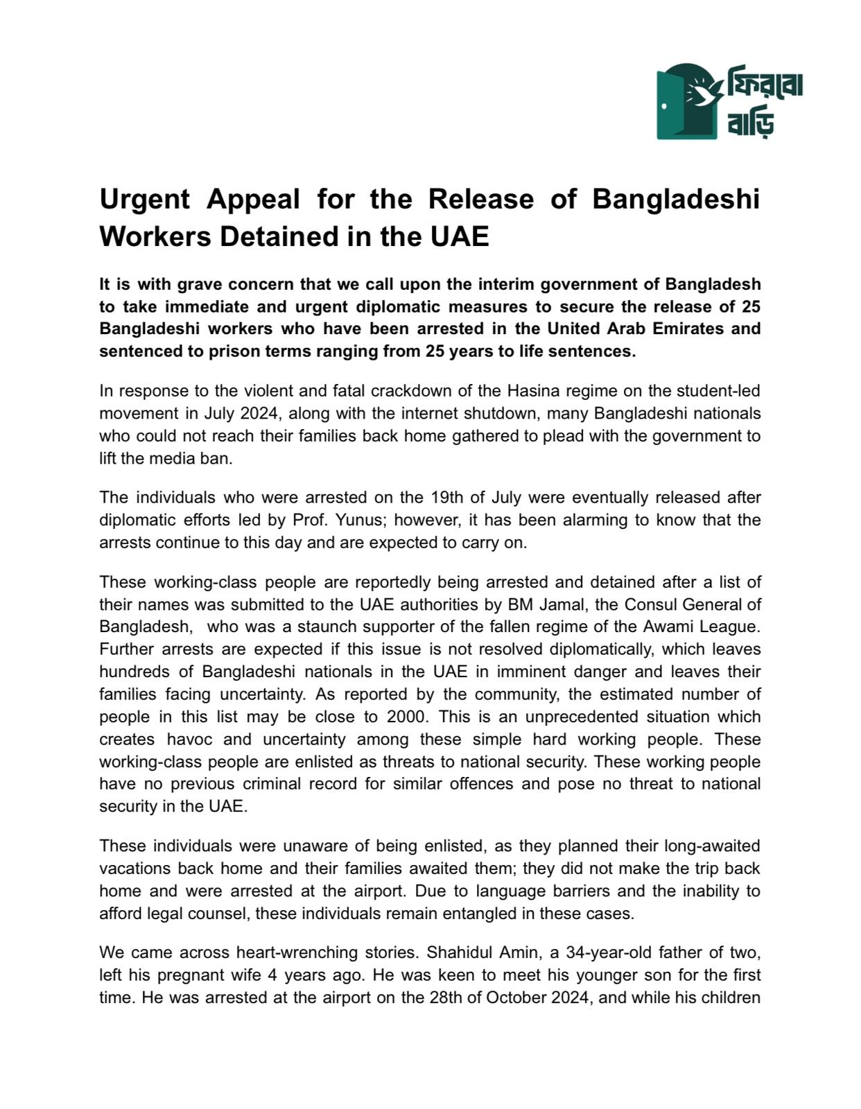 Why Are 'Pardoned' Bangladehis Still Getting Imprisoned in the UAE?