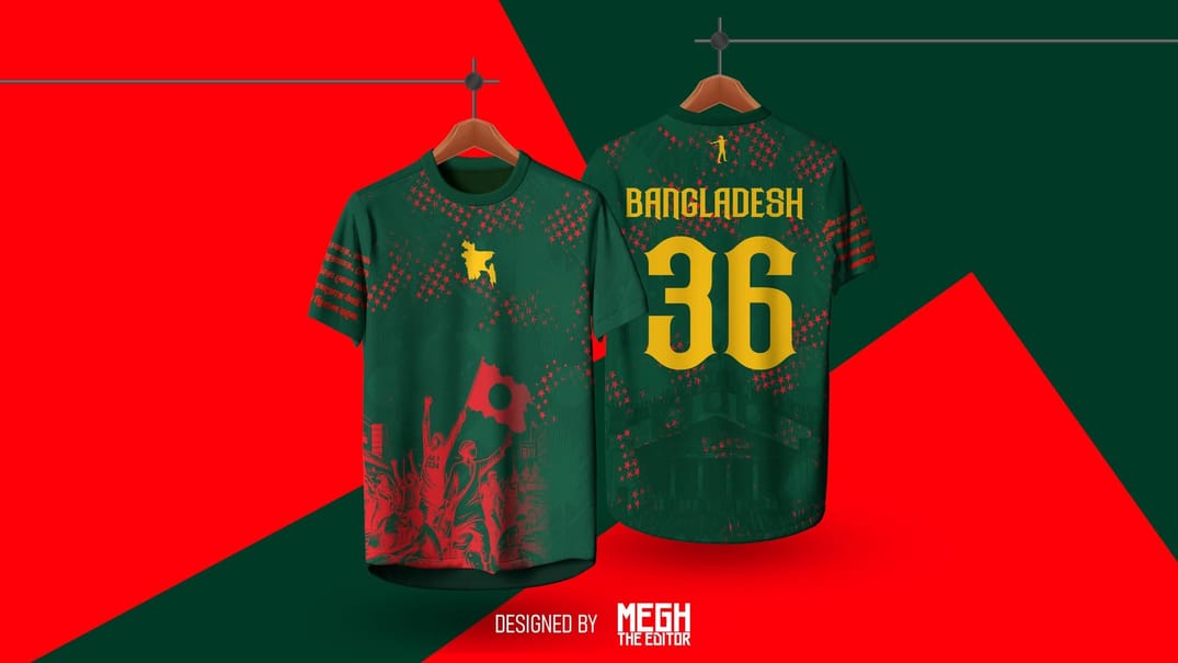 Sagar-Runi’s Son Megh Designs July Uprising-Themed Jersey