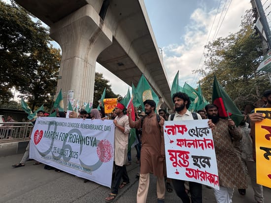 Image of: 'March for Rohingya' in Dhaka Voices Solidarity with Suffering Rohingya