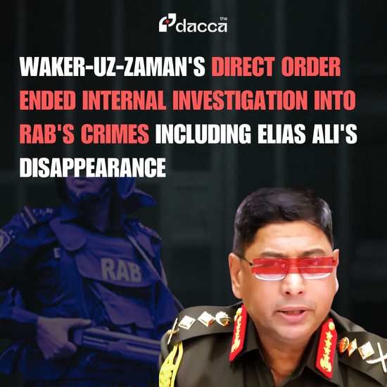 Image of: Army Chief General Waker's Direct Order Ended Internal Investigation Into RAB's Crimes Including Elias Ali's Disappearance
